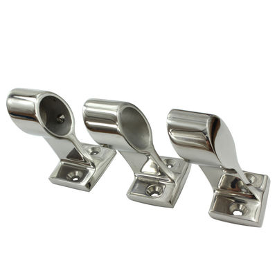 60 degree 316 Stainless Steel Boat  Handrail Fitting / Metal Stanchion